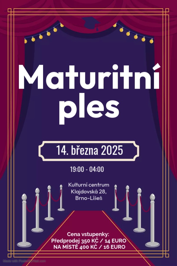 Maturitní ples 2025 - Brno