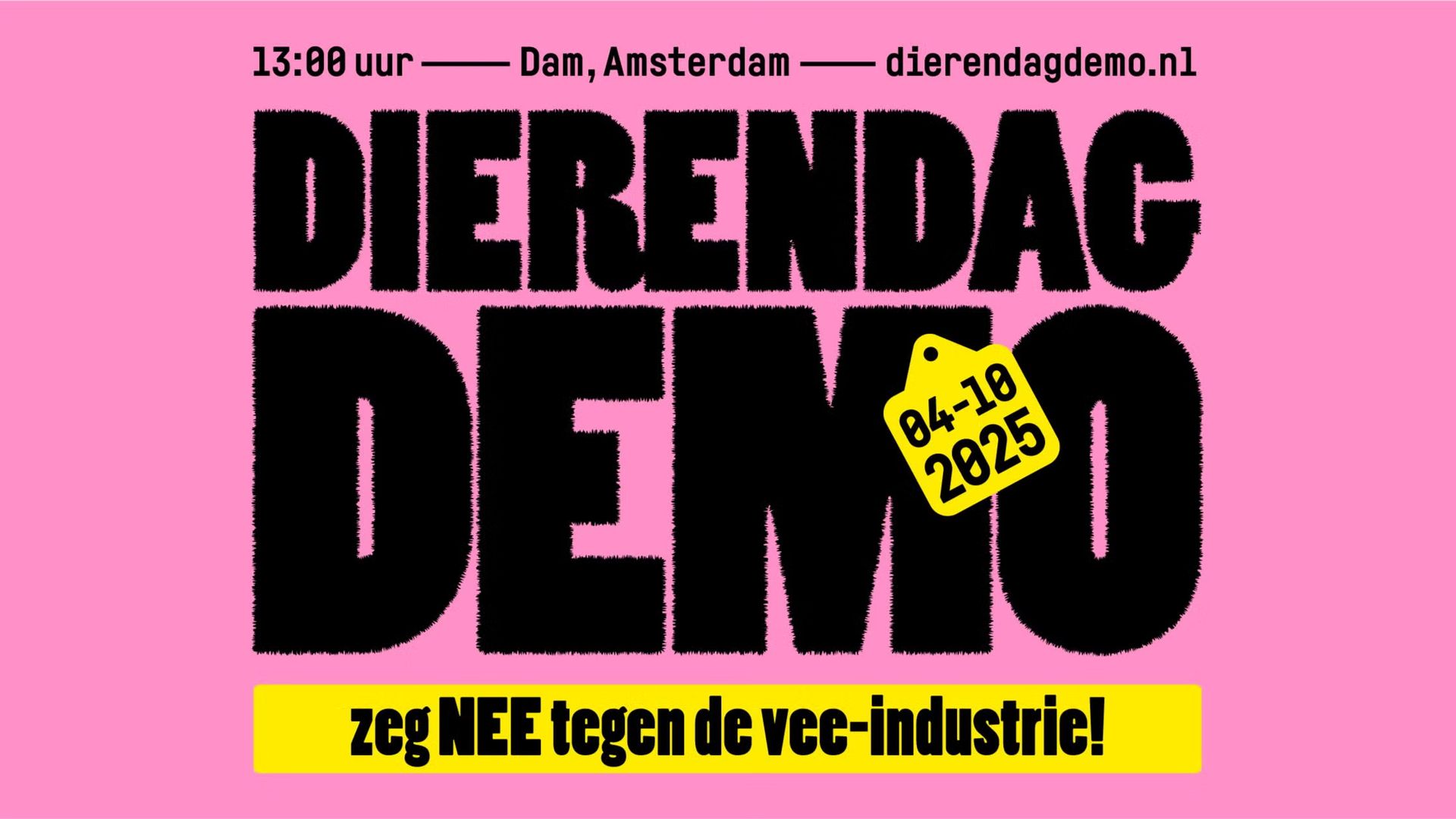 Dierendag-Demo + Vegan Taalcafé @Dam Square - Amsterdam