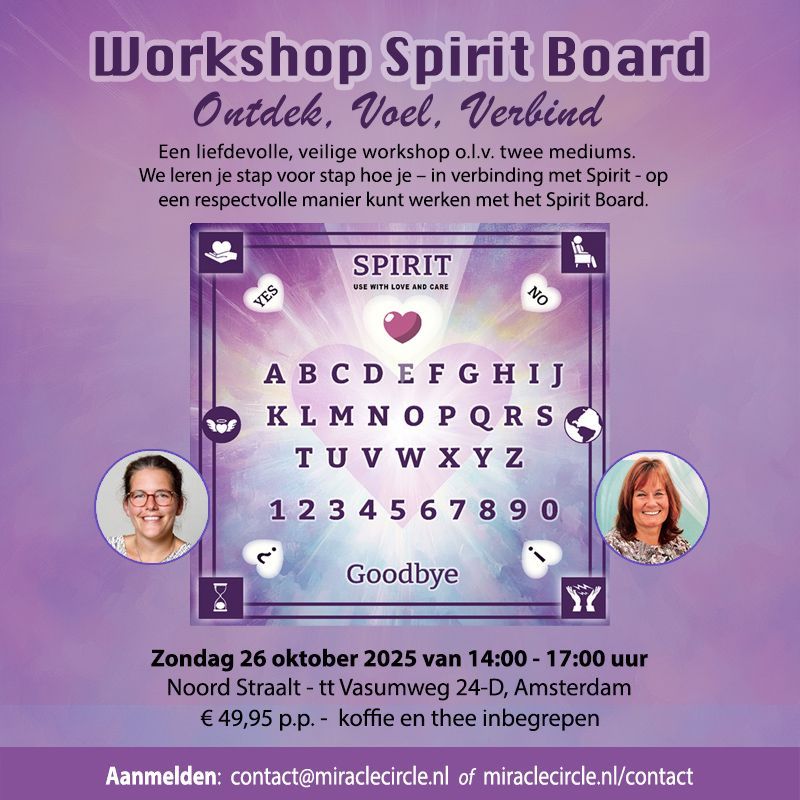Workshop Spirit Board