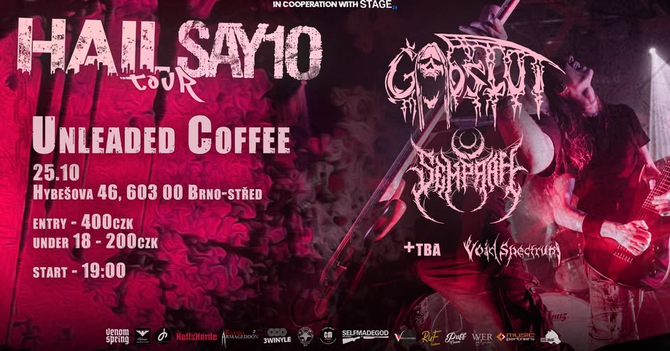 BRNO! HailSAY10 Tour: Godslut / Semprah / Void Spectrum - UNLEADED COFFEE | 25.10.2025