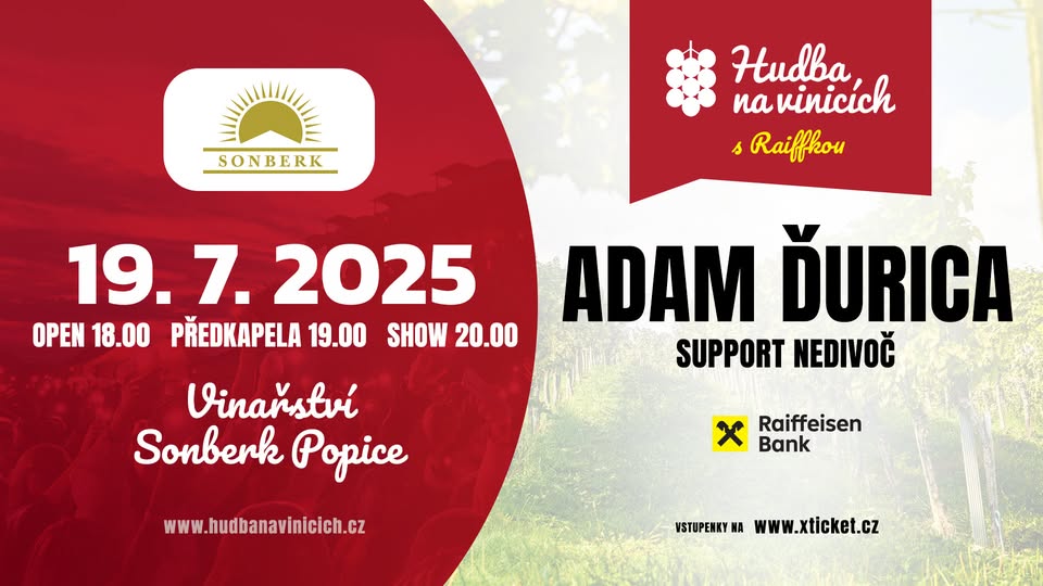 Adam Ďurica - Vinařství Sonberk - 19. července