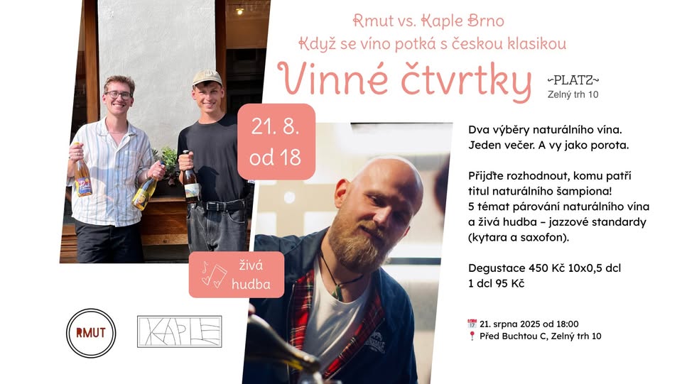 Rmut vs. Kaple Brno – Když se víno potká s českou klasikou