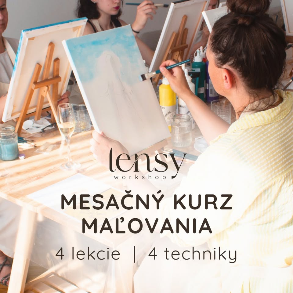 Mesačný kurz maľovania v Lensy ateliéri