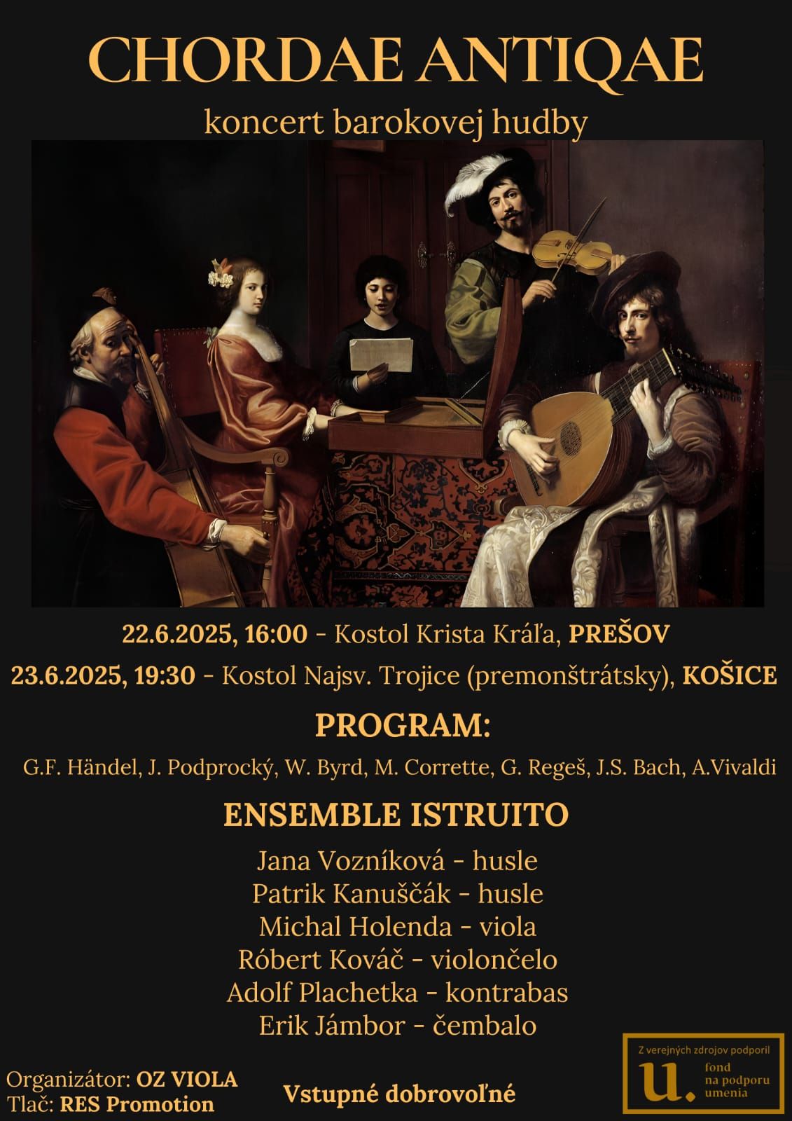 CHORDAE ANTIQUAE - koncert barokovej hudby