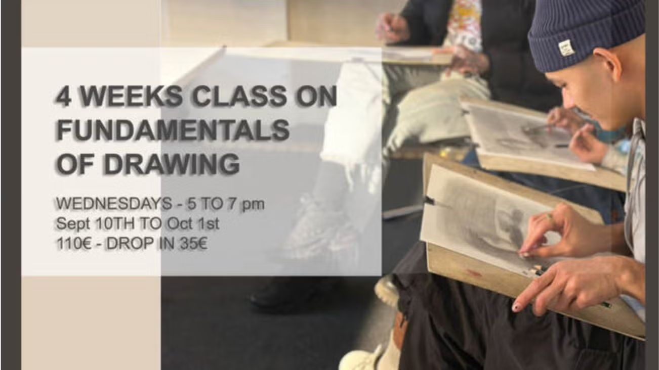 4 WEEKS CLASS ON BASICS OF DRAWING  suitable for beginners  ALL MATERIALS INCLU