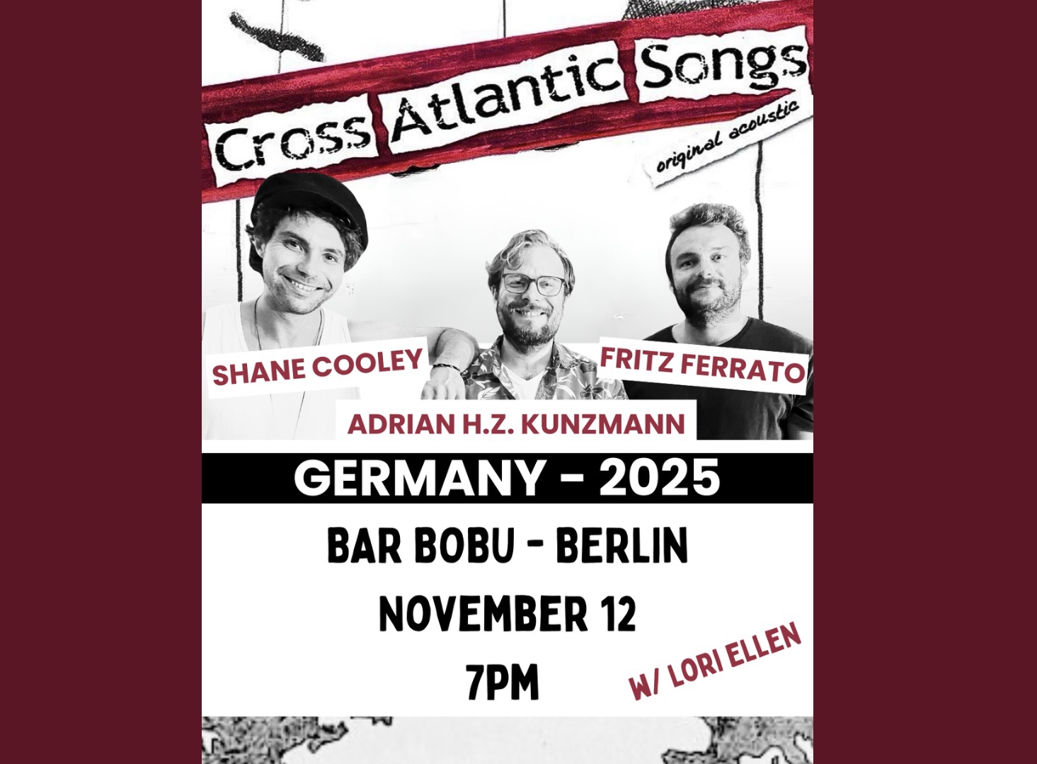 Shane Cooley / Adrian H.Z. Kunzmann / Fritz Ferrato - Bar Bobu (Berlin, Germany)