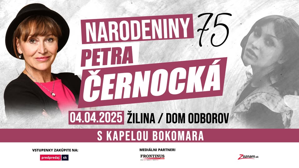 Petra Černocká narodeniny 75 - Žilina