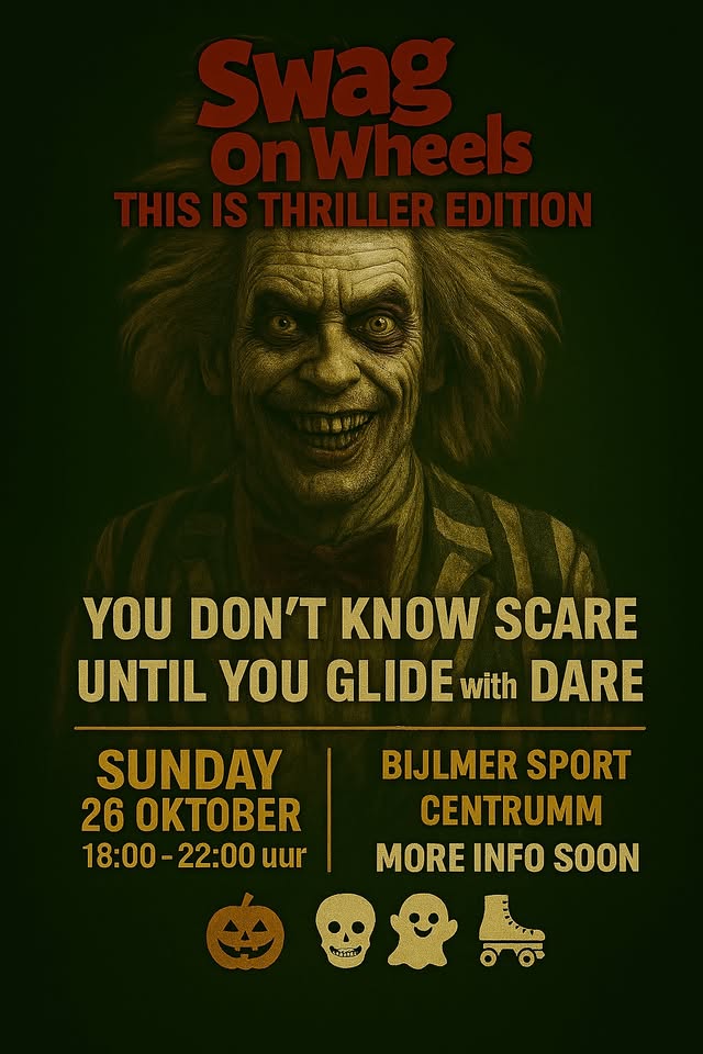 Swag on wheels // HALLOWEEN THIS IS THRILLER EDITION  // BIJLMER SPORTCENTRUM //  SILENT DISCO