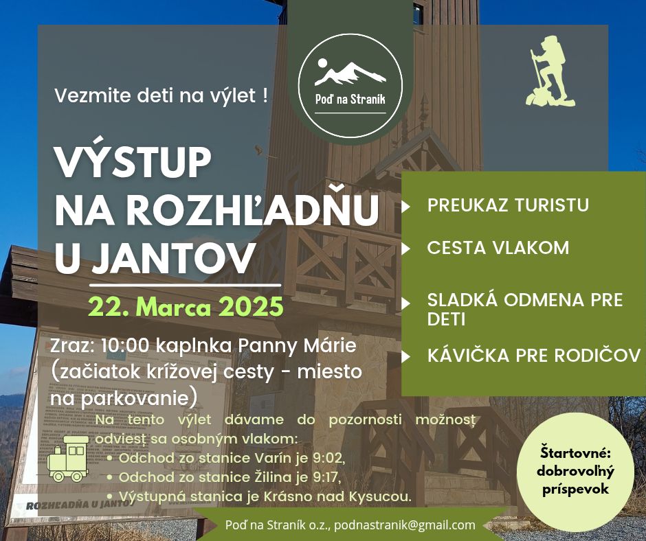 Výstup na Rozhľadňu u Jantov