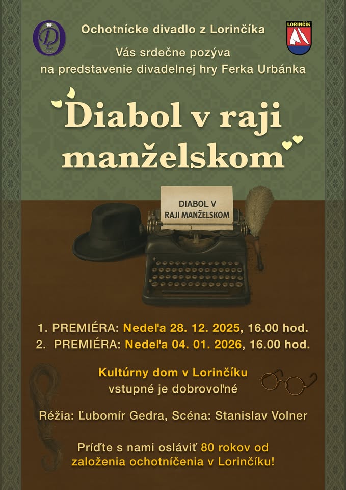 Premiéra - Diabol v raji manželskom