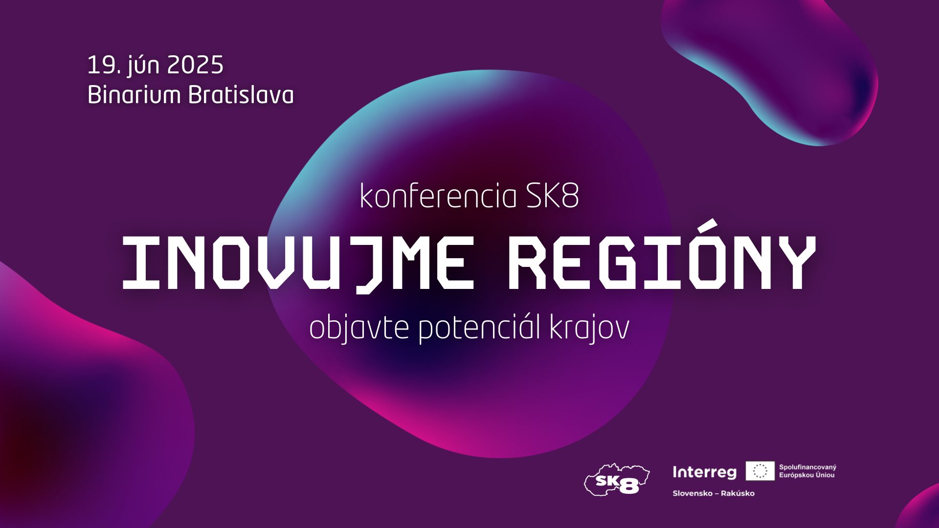 INOVUJME REGIÓNY 2025 - Objavte potenciál krajov