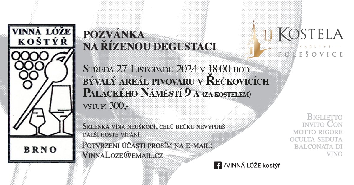 Řízená degustace Vinařství U Kostela