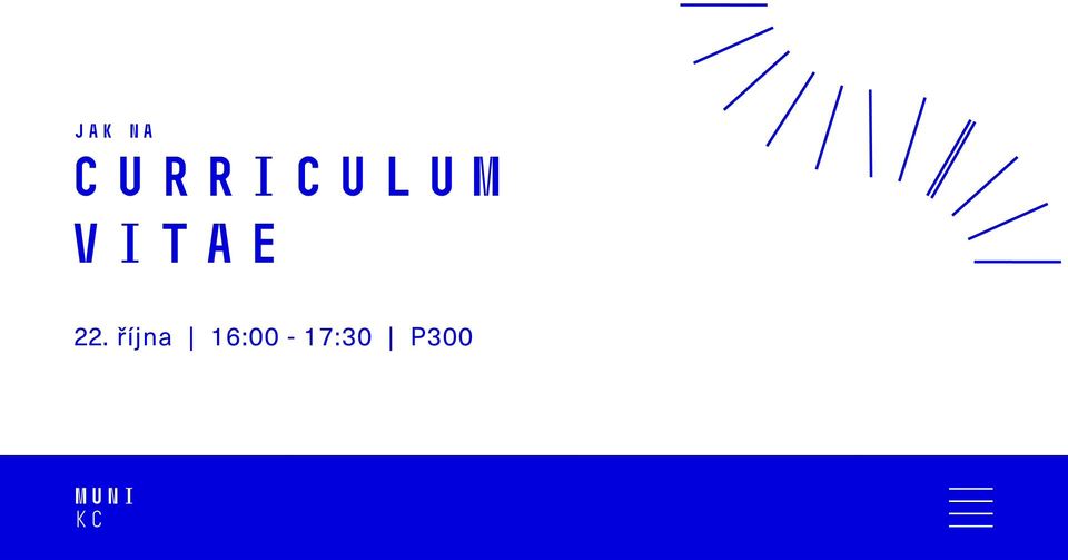 Jak na Curriculum Vitae