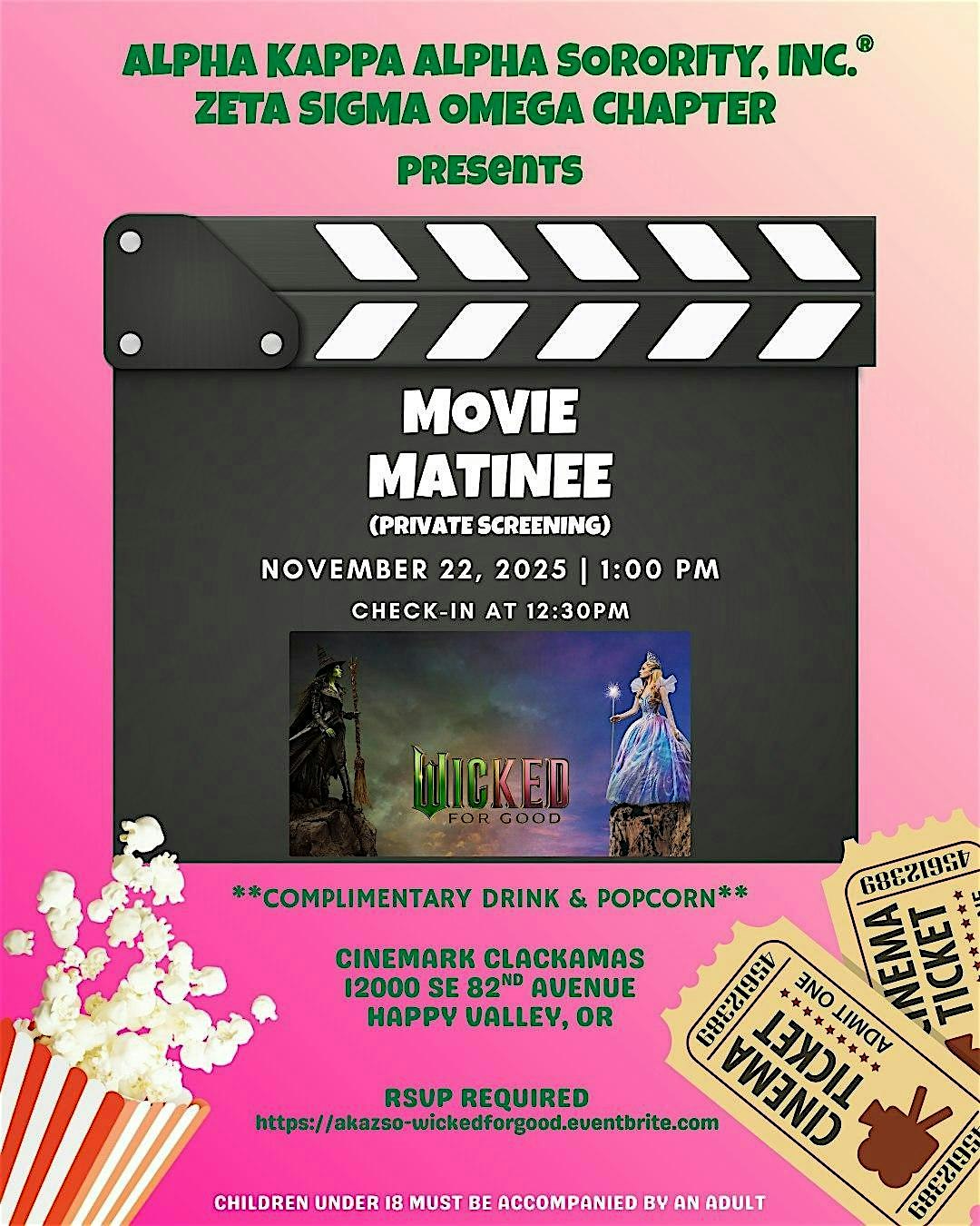 Movie Matinee with the Ladies of AKA