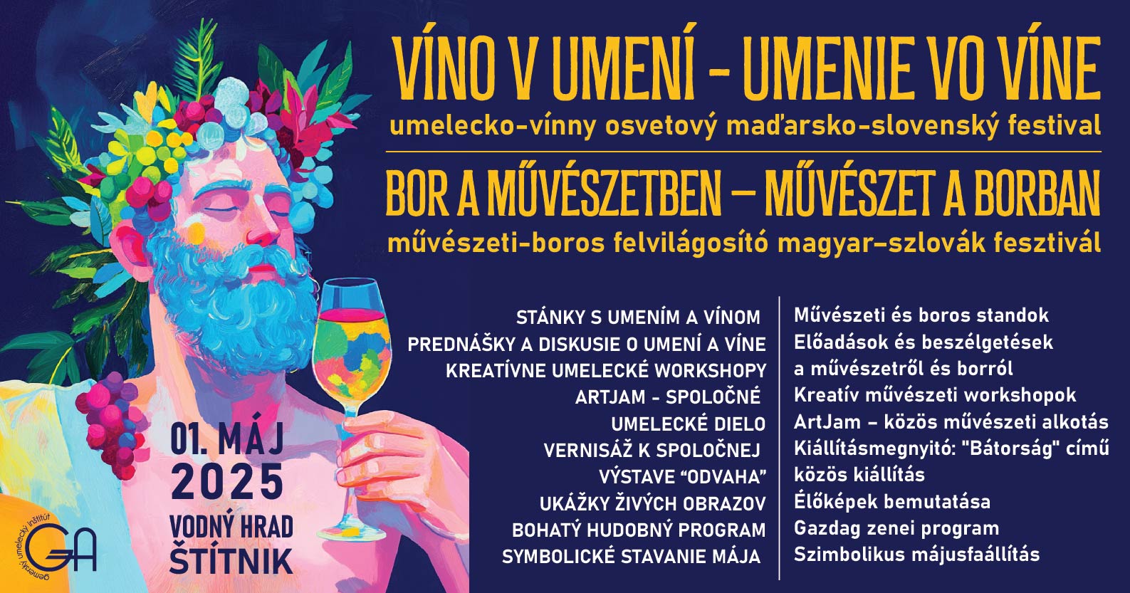 Umelecko-vínny osvetový maďarsko-slovenský festival VÍNO V UMENÍ - UMENIE VO VÍNE