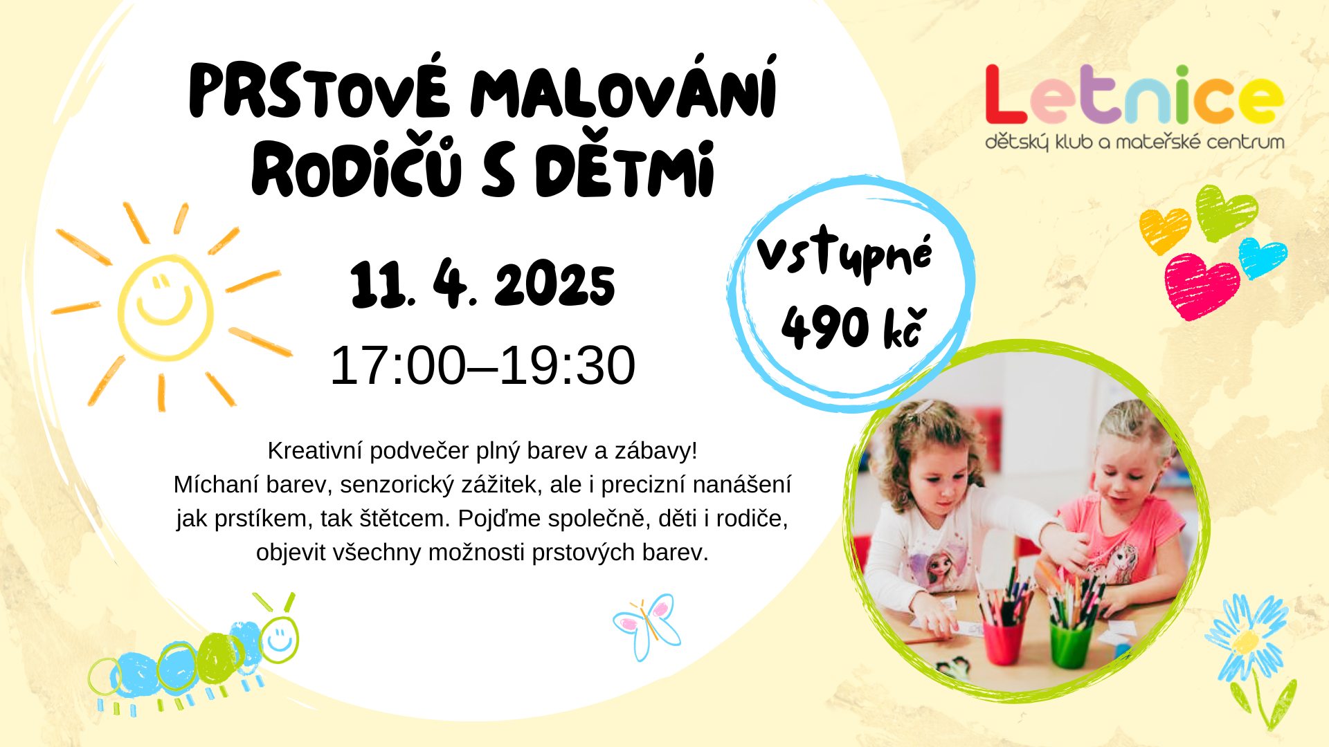 Prstové malování rodičů s dětmi