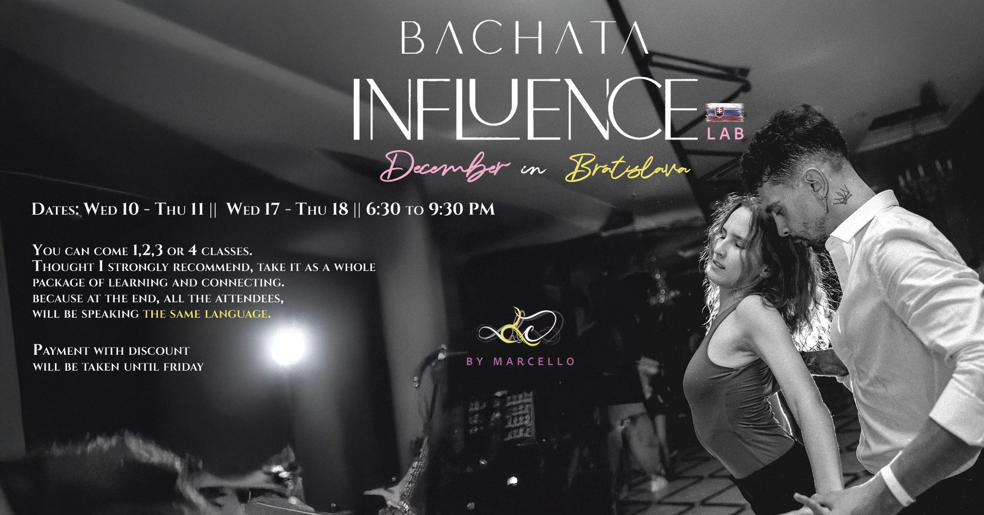 Bachata InfluenceD Lab Module 1 Bratislava Intensives December