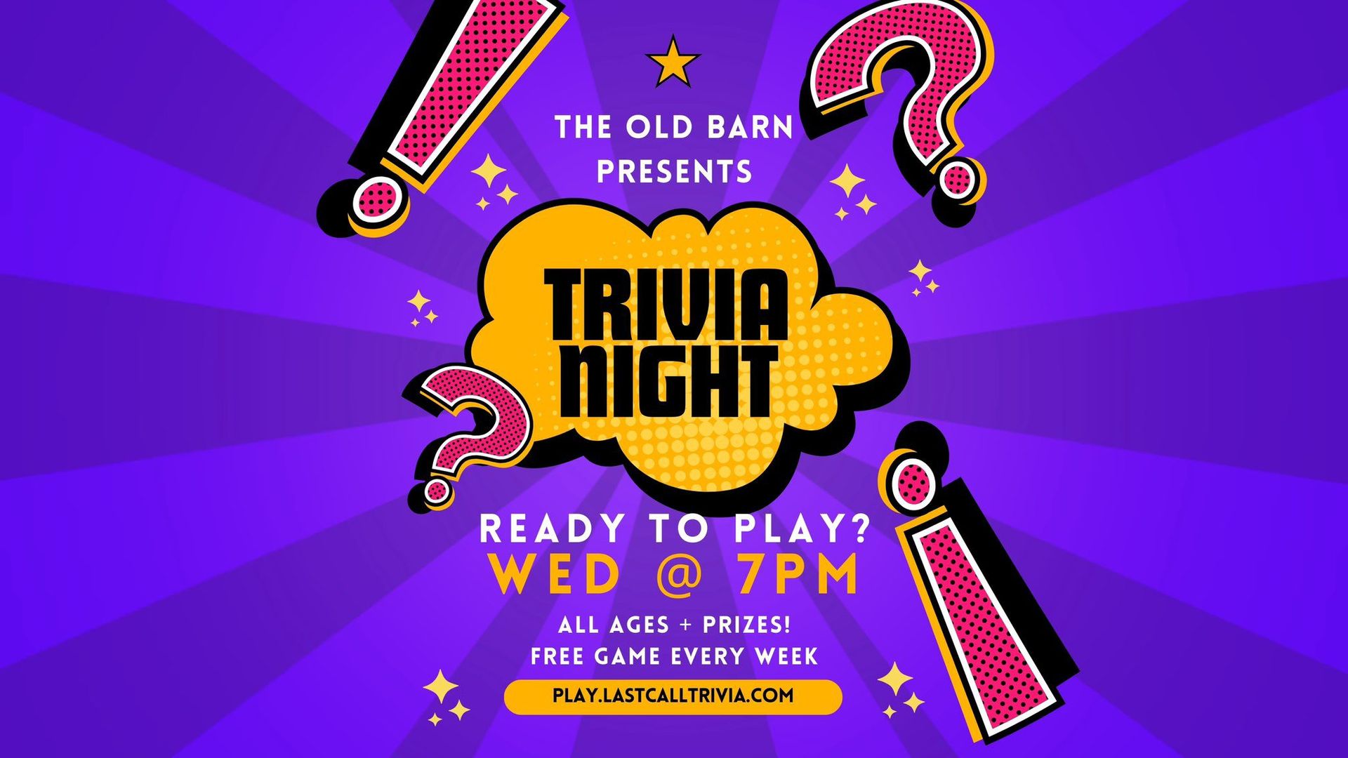 LAST CALL TRIVIA: THE OLD BARN - PORTLAND