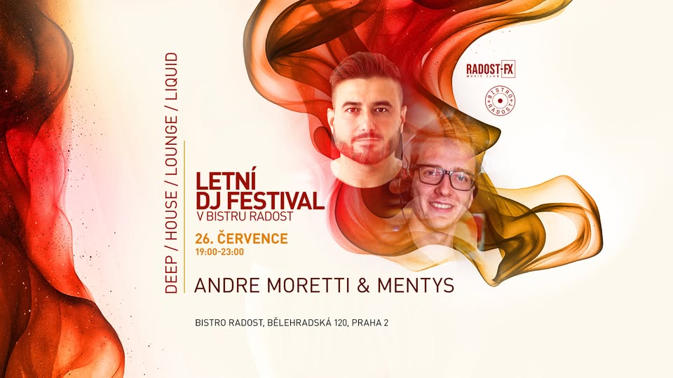 Sobotní Burger&Spin: Andre Moretti & Mentys v Bistru Radost! 🎤 🎶 🍔