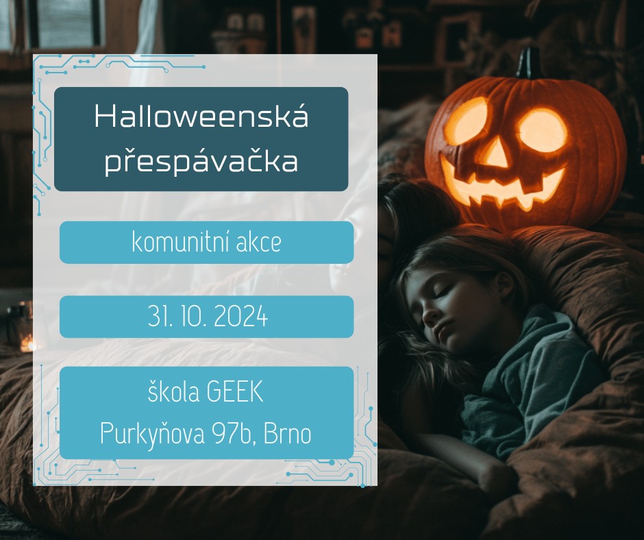 Komunitní halloweenská přespávačka 31. října 2024