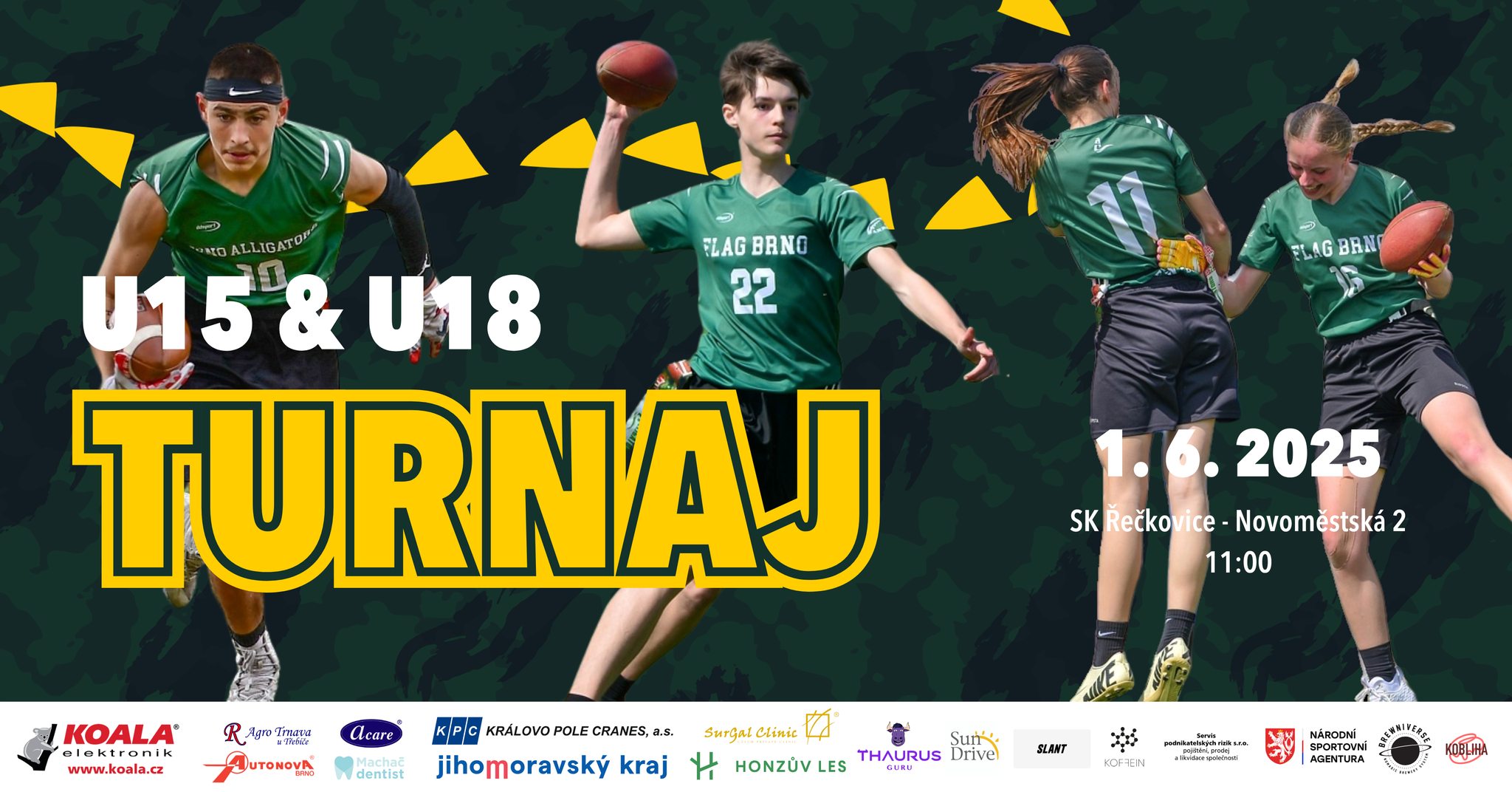 TURNAJ - Flag Football U15 & U18