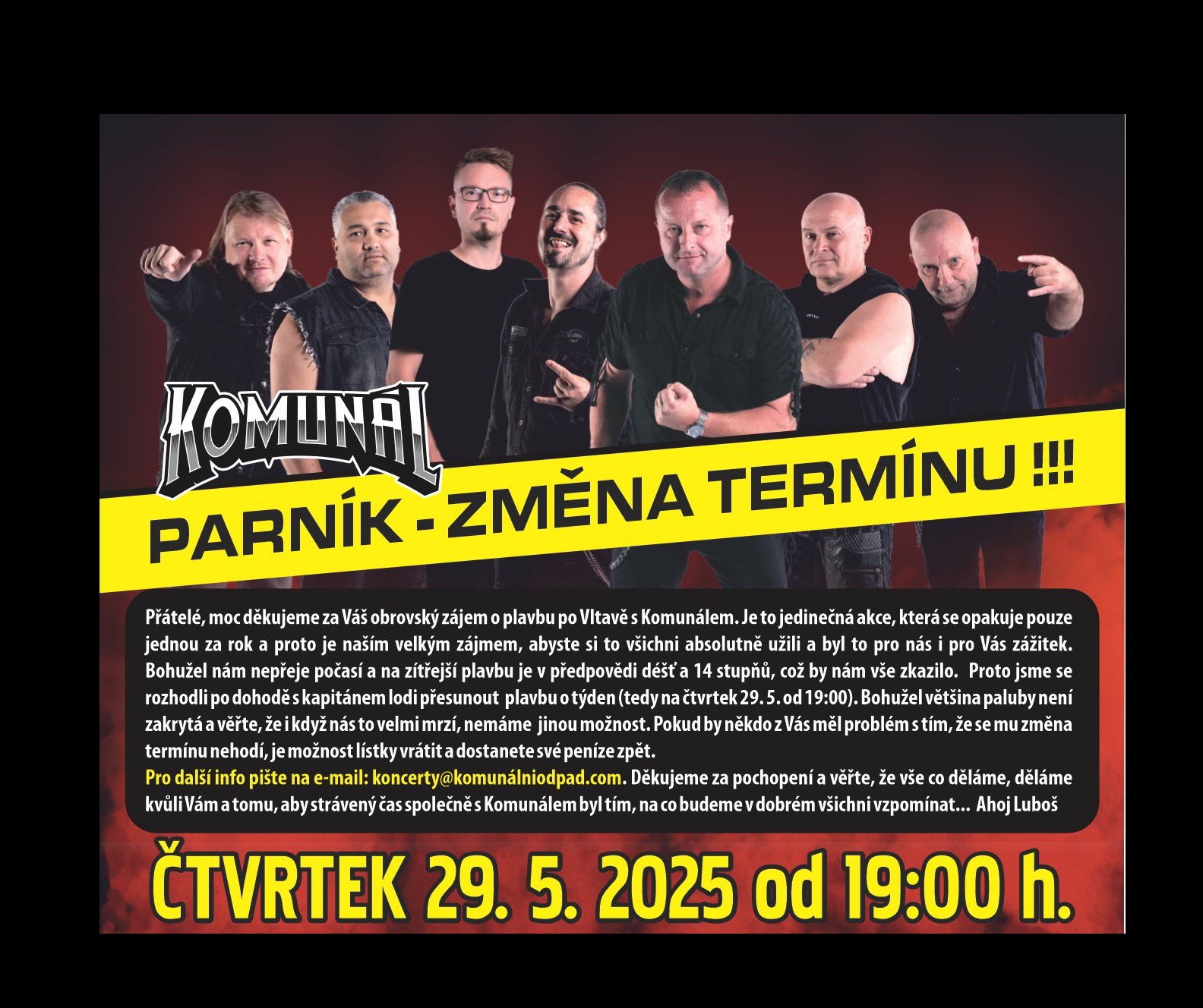 KOMUNÁL - PÁRTY NA PARNÍKU TYRŠ - PRAHA