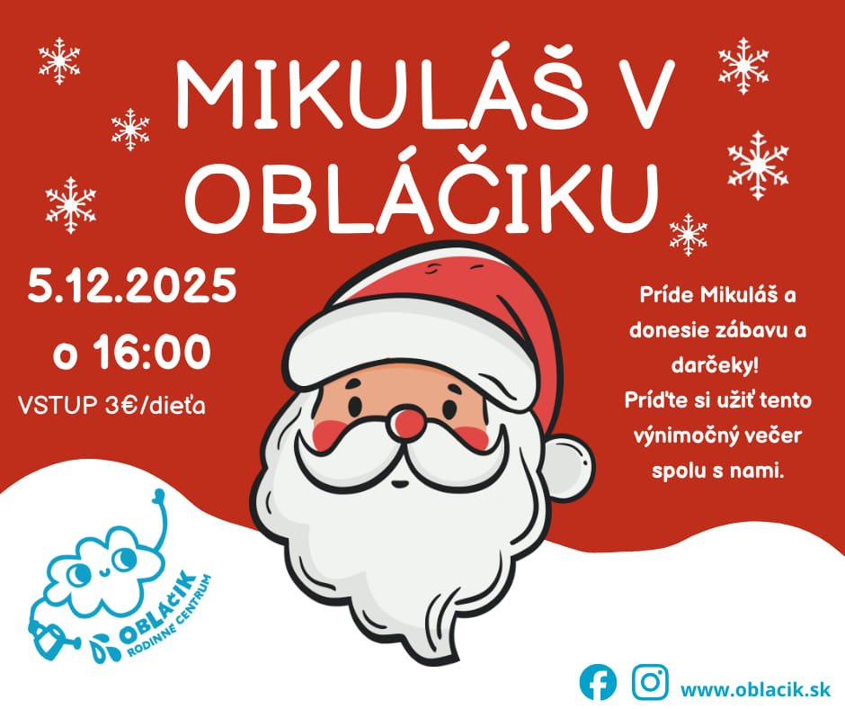 🎅✨ Mikuláš prichádza do Obláčika! ✨🎅