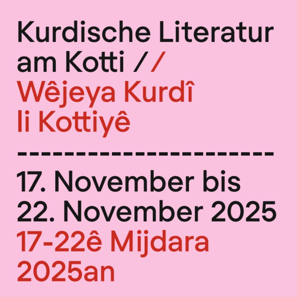 Kurdische Literatur am Kotti // Wêjeya Kurdî li Kottiyê