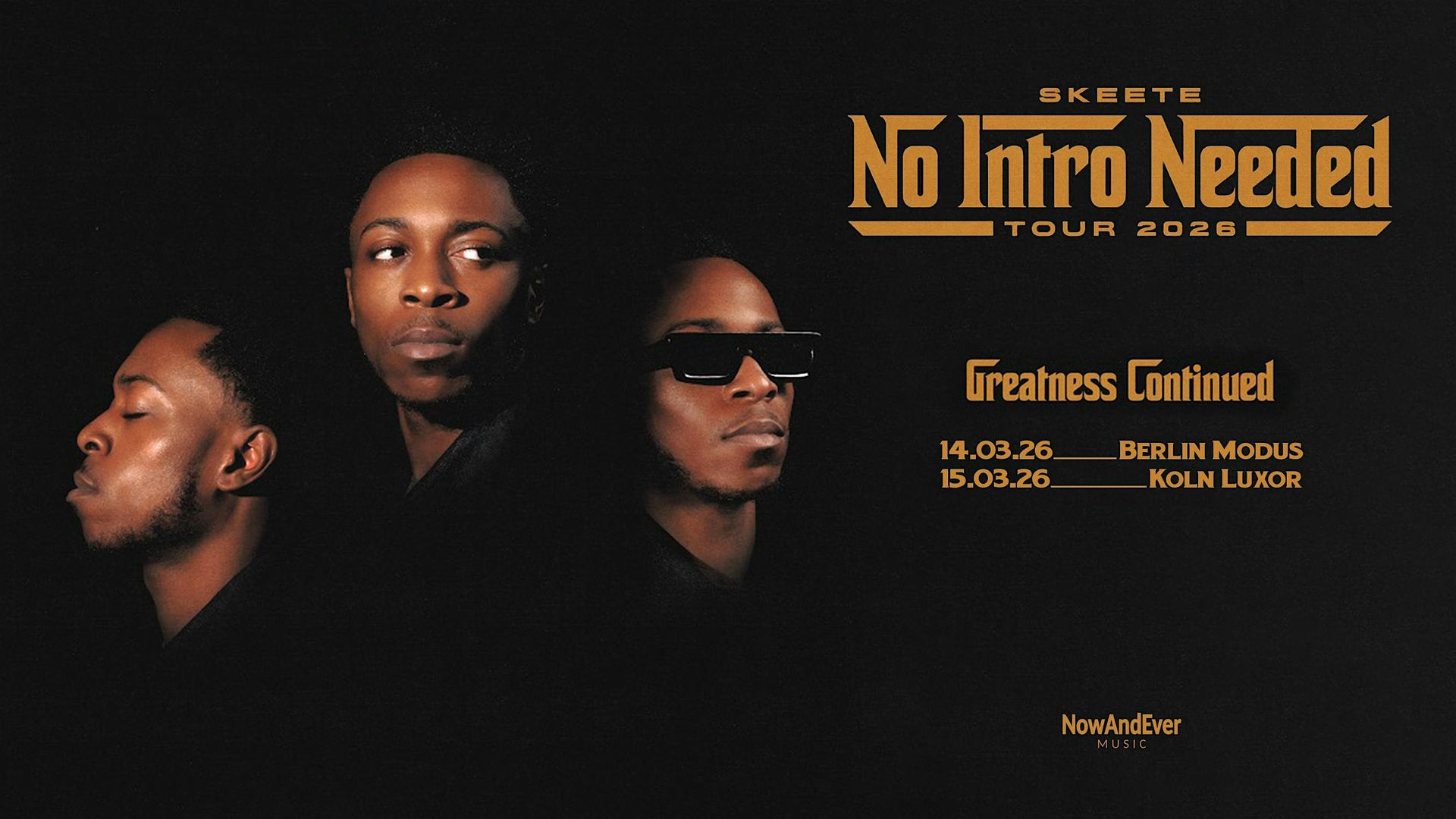SKEETE live in Berlin "No Intro Needed" Tour