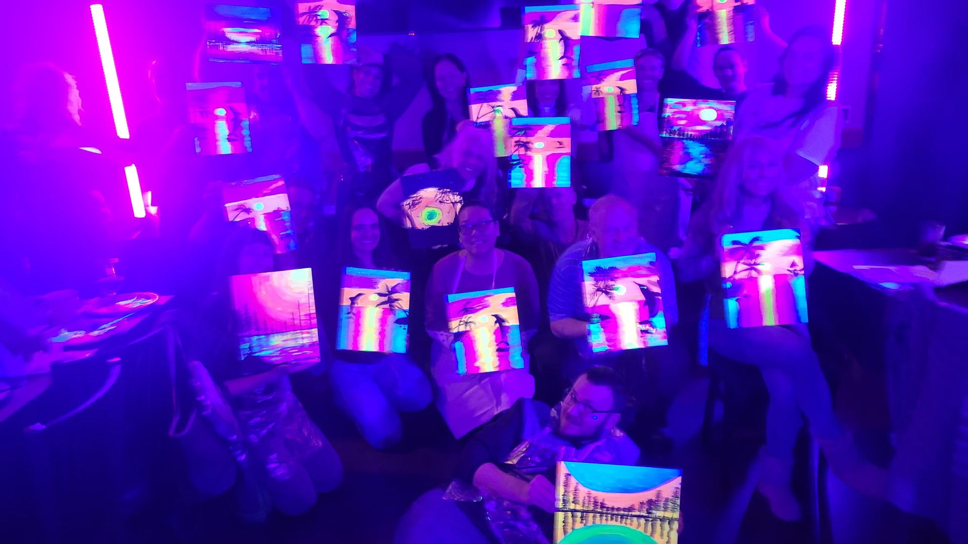 Black Light Glow Paint Party