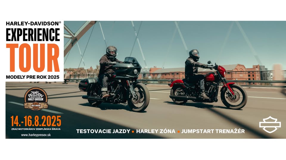 H-D® EXPERIENCE TOUR 2025 s prešovským Harleyákom