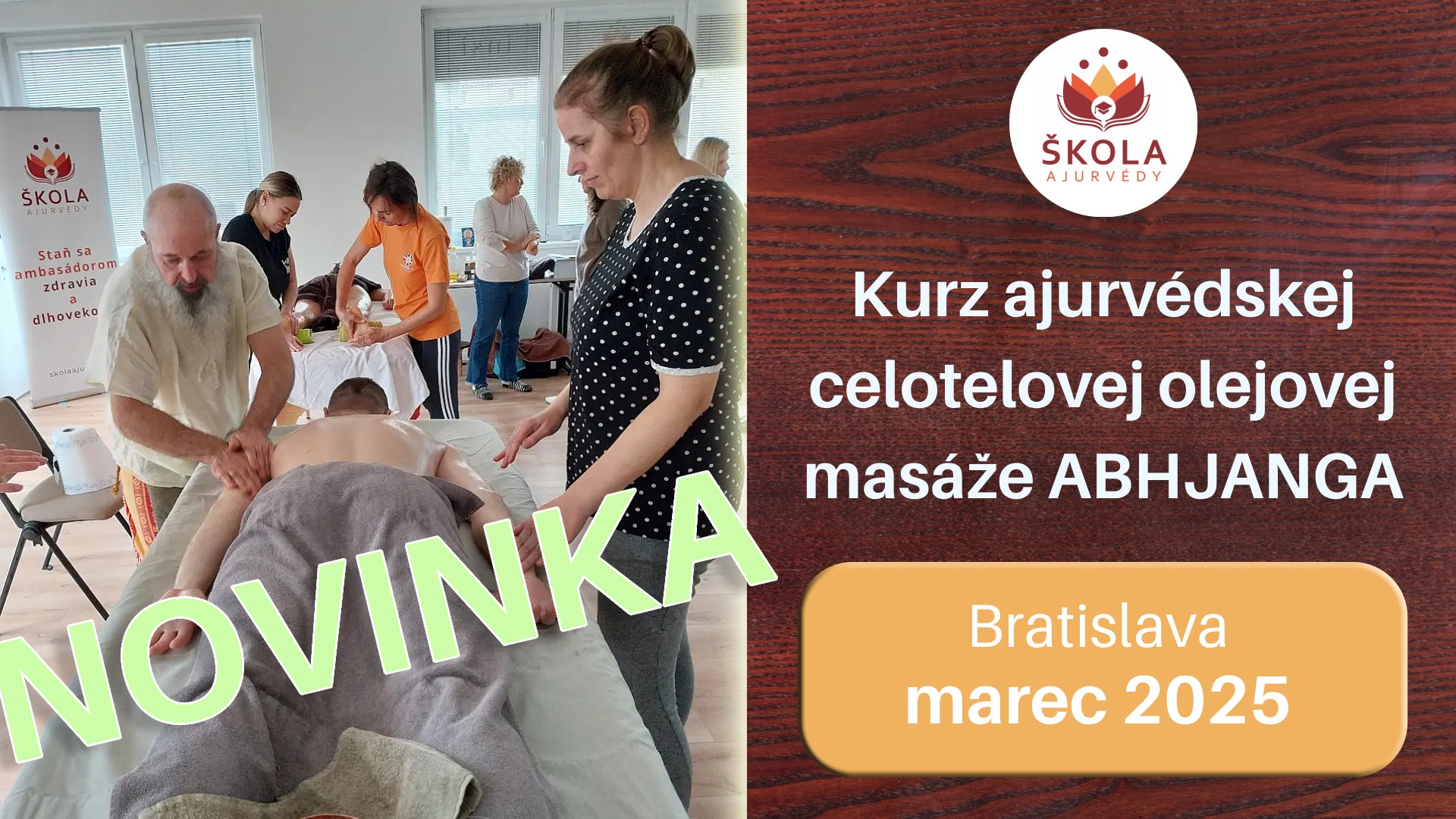 Kurz ajurvédskej celotelovej olejovej masáže ABHJANGA