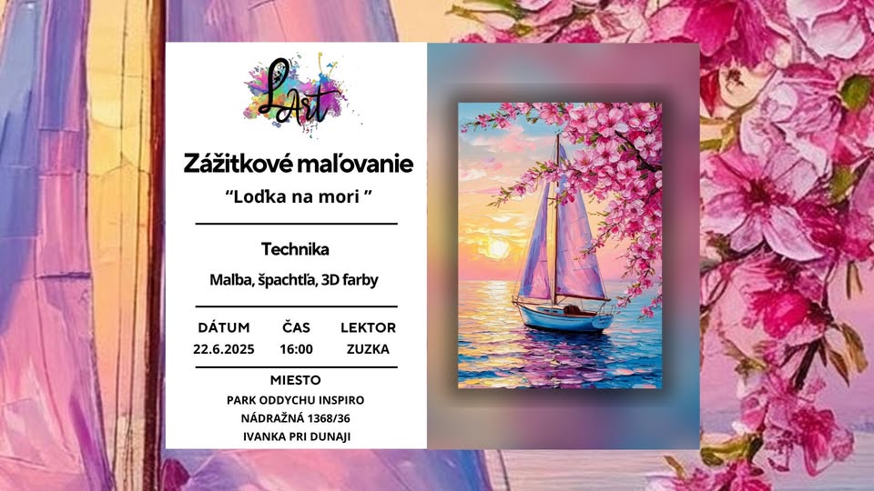 IVÁNKA PRI DUNAJI! Zážitkové maľovanie – „Loďka na mori…“