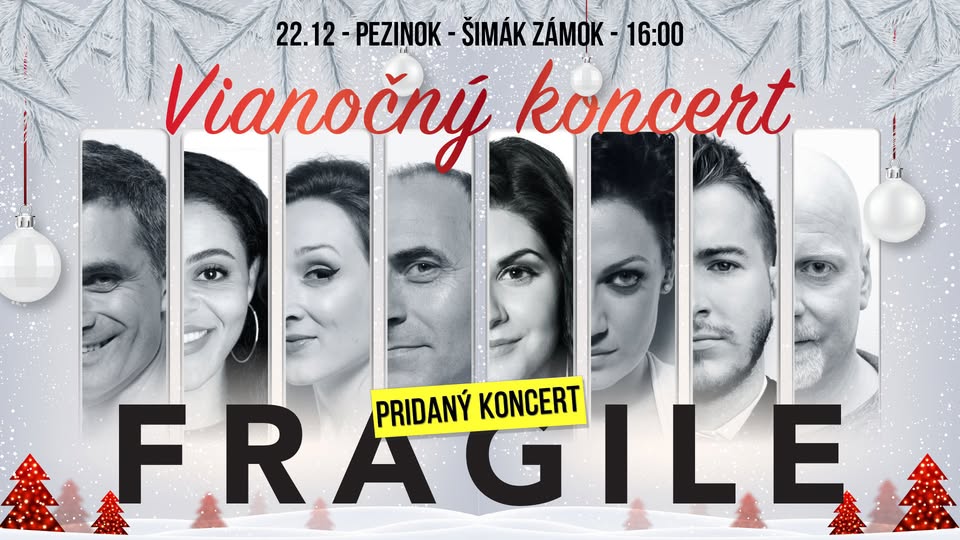 Fragile SK pridaný Vianočný koncert - Pezinok - Šimák Zámok