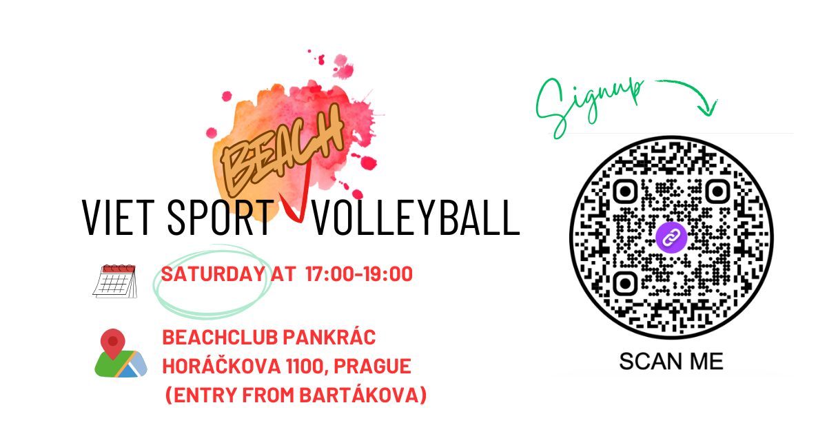 Viet Sport BEACH VOLLEYBALL at PANKRÁC 23.8.2025 17:00-19:00