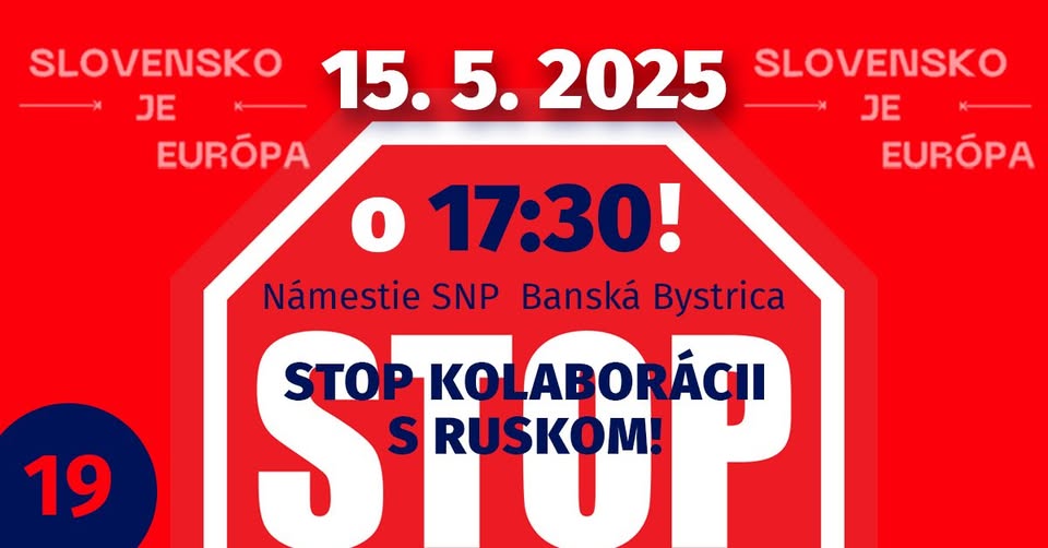 STOP kolaborácii s Ruskom – verejné zhromaždenie