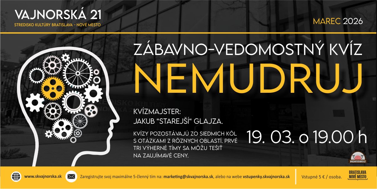 Zábavno-vedomostný kvíz NEMUDRUJ 🧠