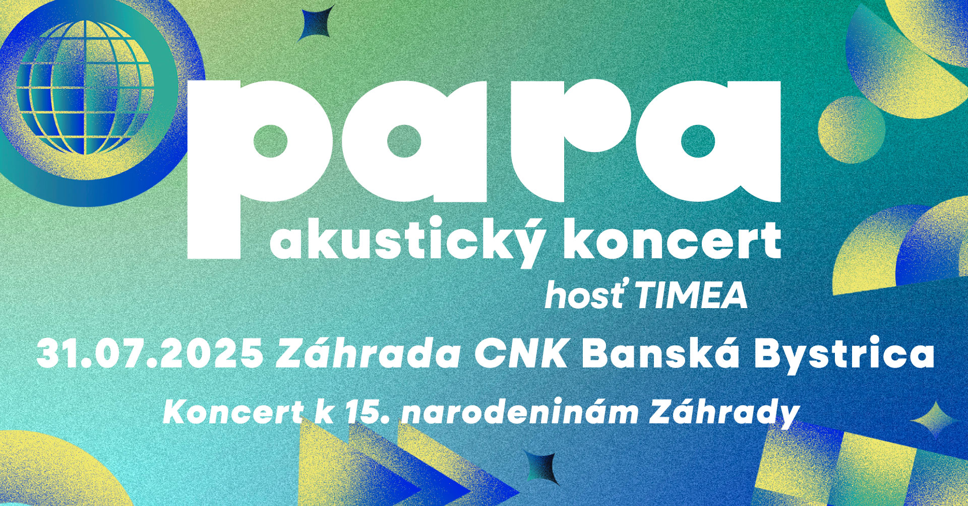 Koncert PARA Banská Bystrica