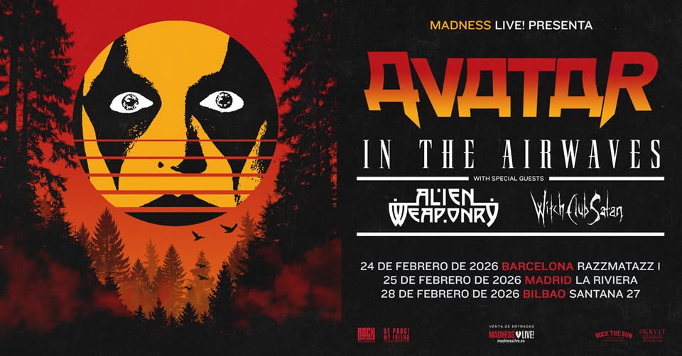 Avatar + Alien Weaponry + Witch Club Satan (Barcelona)