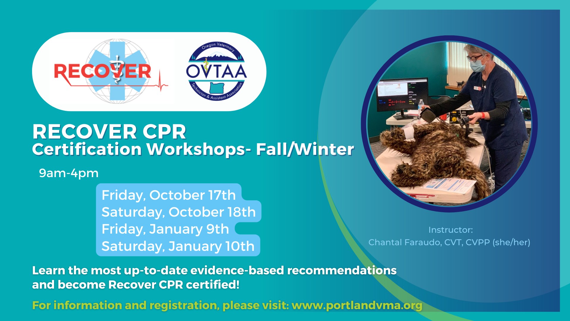 OVTAA RecoverCPR Certification Workshops