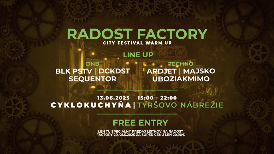 WARM UP - RADOST FACTORY city festival - DNB & TECHNO