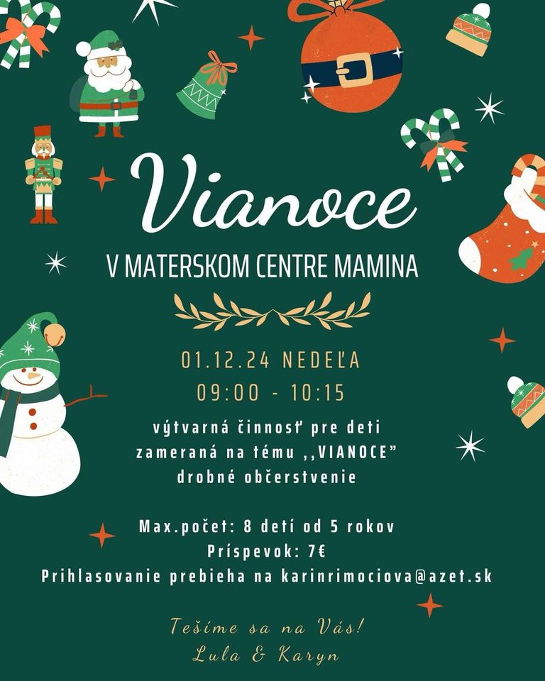 Vianoce - výtvarná činnosť pre deti