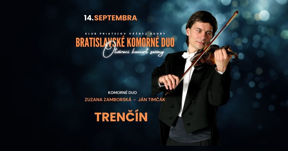 Klub priateľov vážnej hudby | Otvárací koncert sezóny - Bratislavské komorné duo