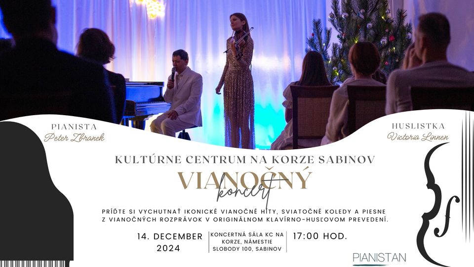 Victoria Linnen a Peter Zbranek: Vianočný koncert v Sabinove