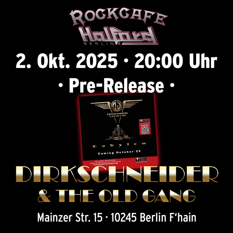 Dirkschneider & THE OLD GANG PRE - Releaseparty