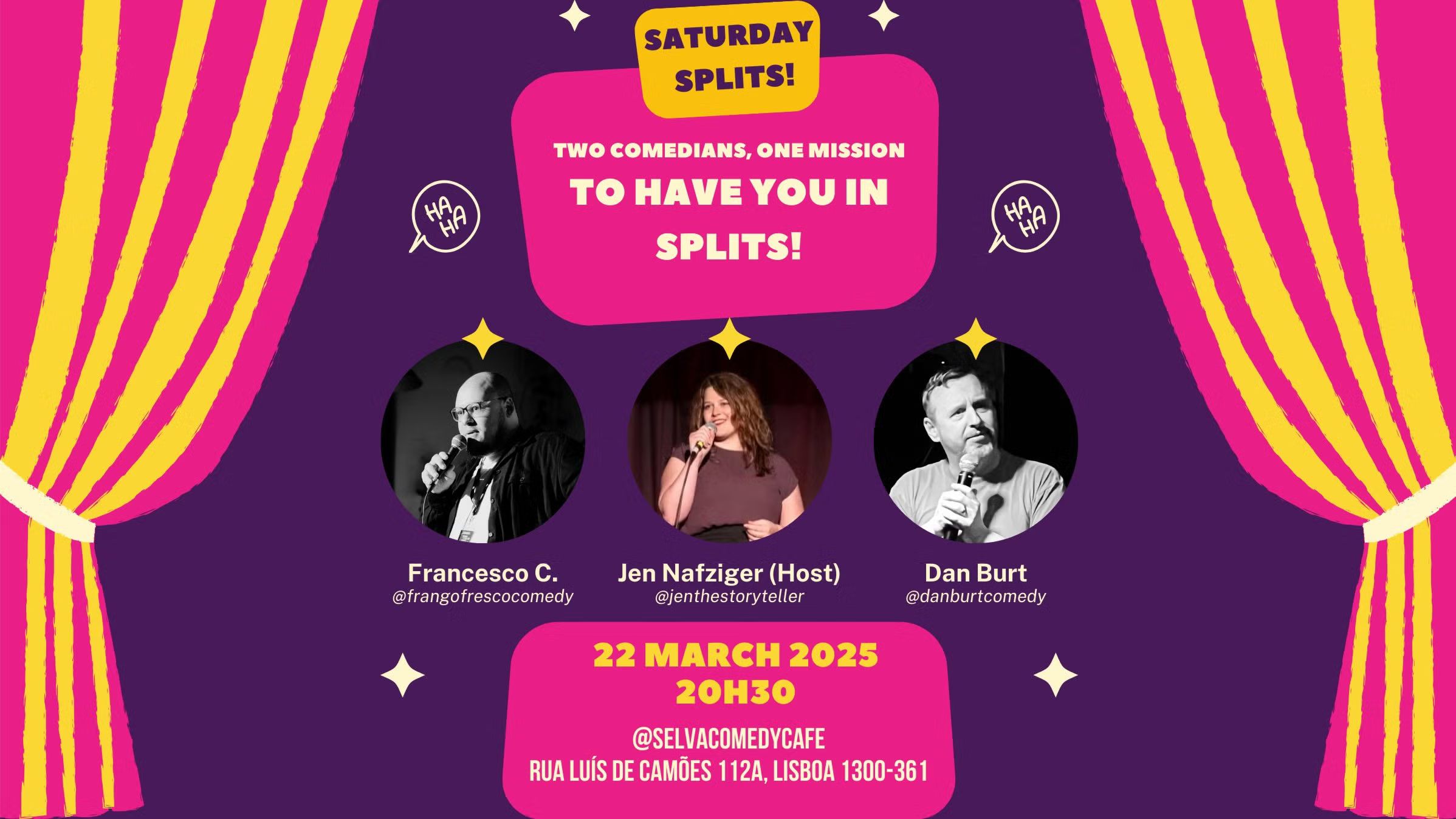 Saturday Splits @ Selva Comedy Cafe
