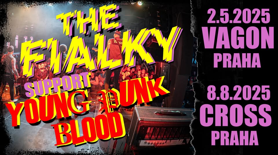 THE FIALKY Support Young Punk Blood I. + Septum šejdrem, Coulovej kulák - Vagón, Praha