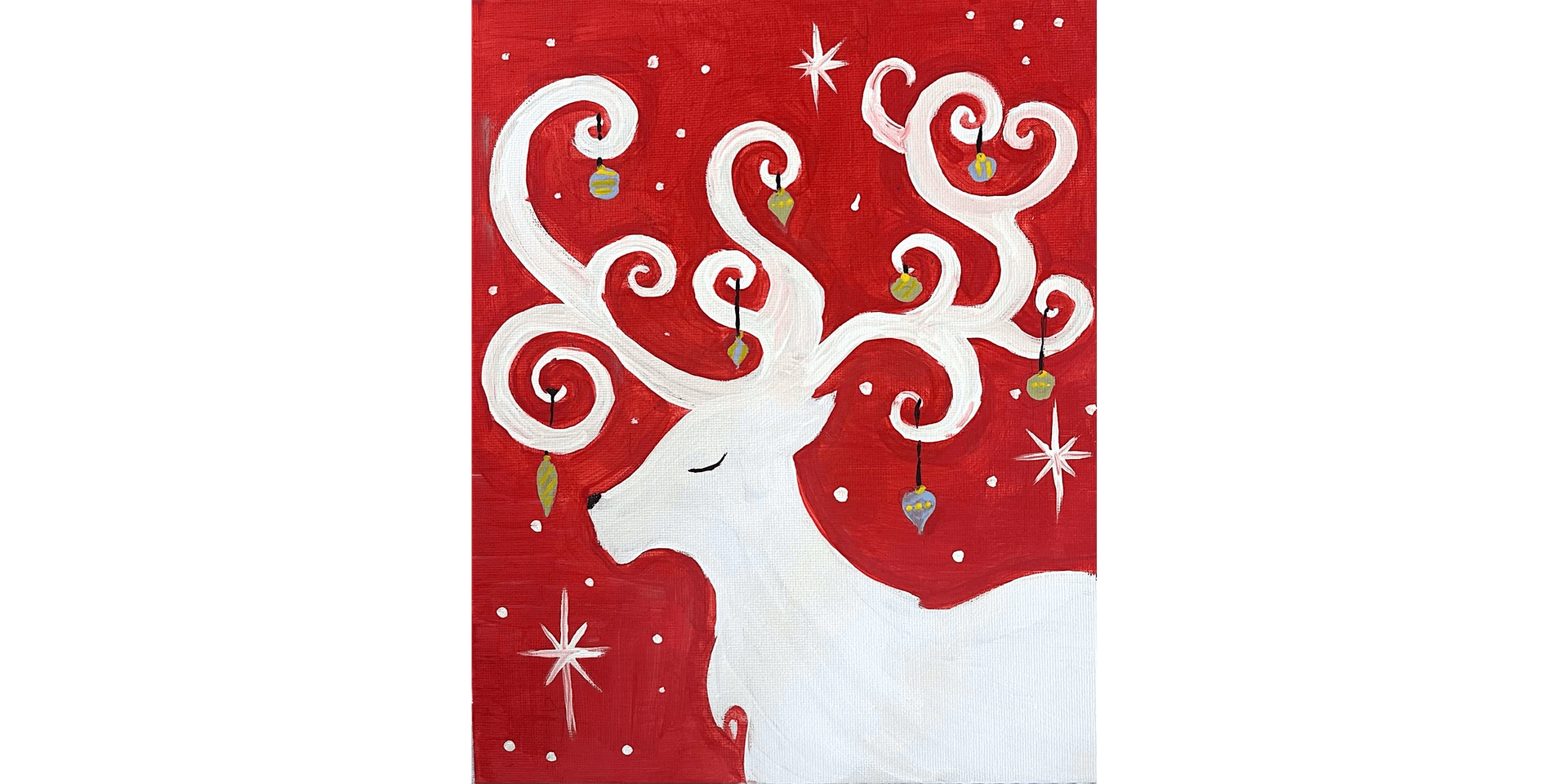 Reindeer Ornament - Paint and Sip in Portland | Classpop!™