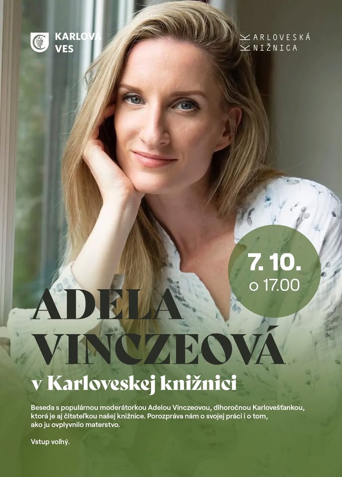 Adela Vinczeová v Karloveskej knižnici