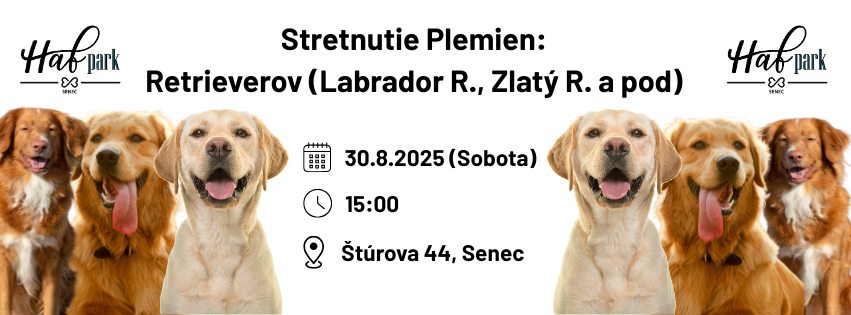 Stretnutie plemien: Retriever (Labrador R., Zlatý R. a pod)